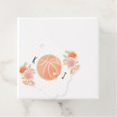 バスケモノグラムのットウェディングシャワーありがとう フェイバータグ (インサイチュ)