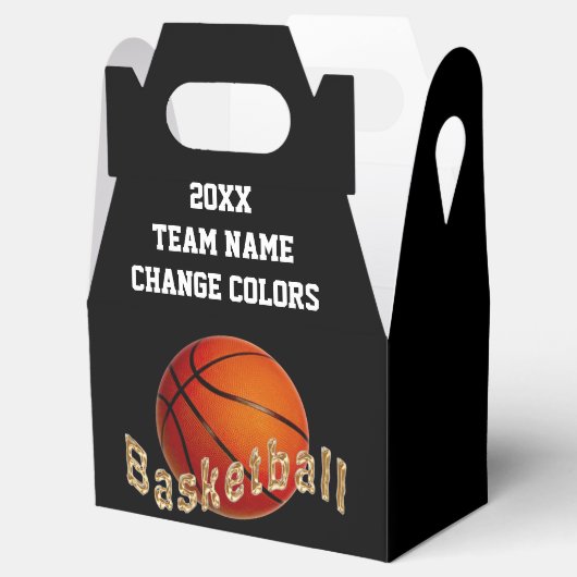 バスケーパーソナライズされたルの好意、ボックス、任意の色 フェイバーボックス (オープン)