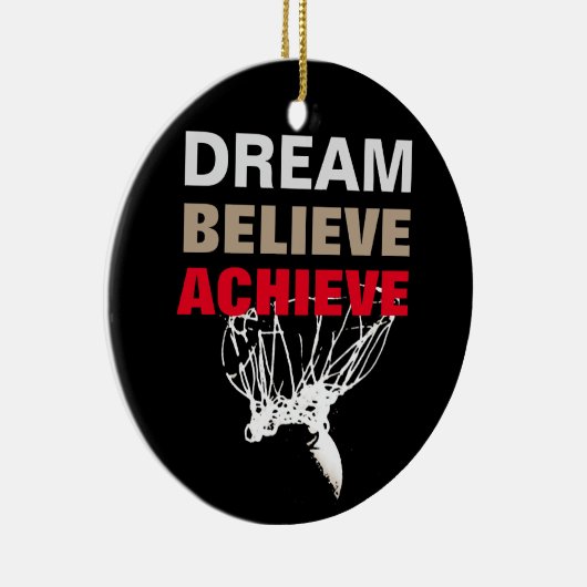 バスケ信じットを夢見る セラミックオーナメント (右)