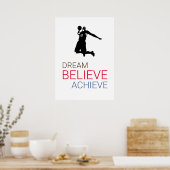 バスケ信じットを夢見る ポスター (キッチン)