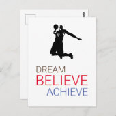 バスケ信じットを夢見る ポストカード (正面/裏面)