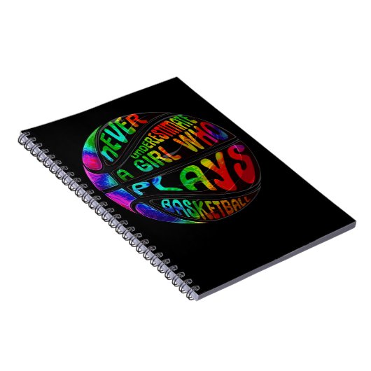 バスケ女子がバスケットボールを過小評価し遊ないこと ノートブック (右側)