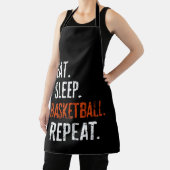 バスケ寝て起きてまたバスケ リトロ ビンテージ エプロン (インサイチュ)