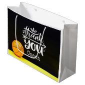 バスケ感謝していットボールのコーチ ラージペーパーバッグ (正面アングル)