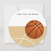 バスケ感謝していットボールプレーヤーのコーチ サンキューカード