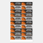 バスケ男らしットスポーツ名電話プロパティ ラベル (シート)