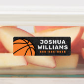 バスケ男らしットスポーツ名電話プロパティ ラベル (貼付)