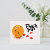 バスケ結婚ットありがとう ポストカード (スタンド正面)