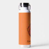 バスケ芸術的ットスポーツ名前をカスタムする ウォーターボトル (正面)