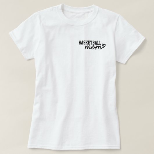 バスケ誇りを持ったットママムシャツ Tシャツ (デザイン正面)