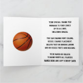 バスケ赤と白ットコーチカードありがとう カード (内部)