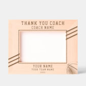 バスケ選手の名前チームスポーツありがとう レーザー彫刻フレーム (正面)