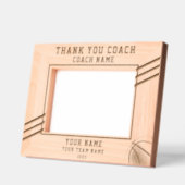 バスケ選手の名前チームスポーツありがとう レーザー彫刻フレーム (左)