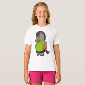 バスケ選手バスケットボール Tシャツ (正面フル)