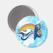 バスケ。サマーセッツ。 マグネット (正面/裏面)