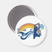 バスケ。サマーセッツ。 マグネット (正面/裏面)