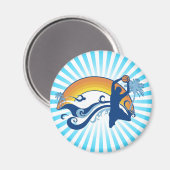 バスケ。サマーセッツ。 マグネット (正面/裏面)