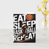 バスケ 睡眠  バスケ 繰り返し、プレーヤー、男子、女子B カード (黄色い花)