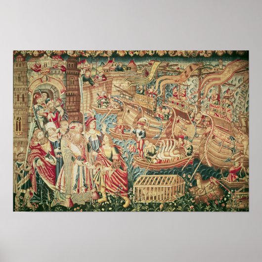 バスコダガマのカルカッタ到着 ポスター (正面)