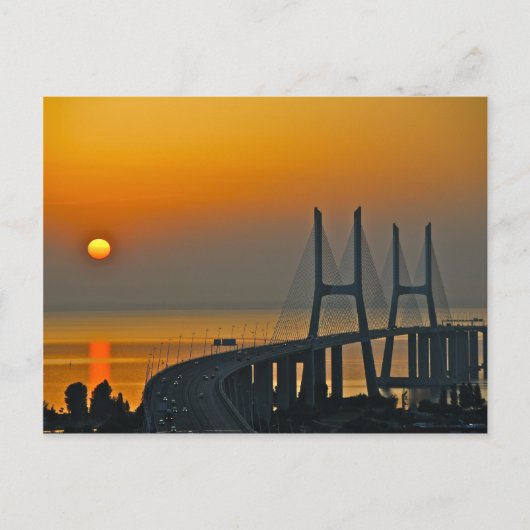 バスコダガマブリッジリスボンポルトガル ポストカード (正面)