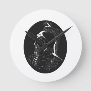バスコヌニェスde Balboa Conquistadorの木版画 ラウンド壁時計