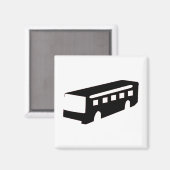 バスシルエット マグネット (正面/裏面)