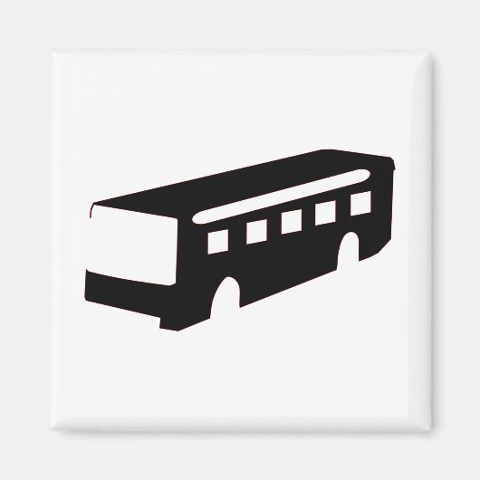 バスシルエット マグネット (正面)