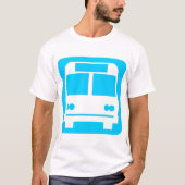 バスシンボル – スカイブルー Tシャツ (正面)