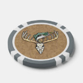 バスジャンプビッグバックホーンスカル ポーカーチップ (シングル)