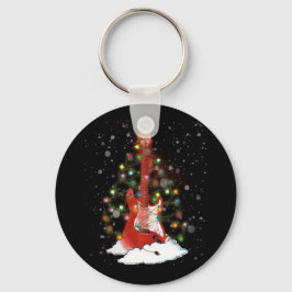 バスジュビリークリスマスツリーミュージック楽器 キーホルダー