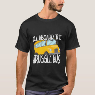 バススクールバスのバス停に乗ってすべて Tシャツ