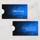 バススト – モダンダークブルー 名刺 (正面/裏面)