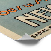 バスズアルペススキヴィンテフランスのージ旅行ポスター ポスター (角)