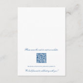 バスズストライプの結婚詳細ホテル情報QRコード エンクロージャーカード (裏面)