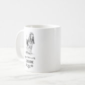 バスセットハウンドの生活は犬の名前でカスタムより良い コーヒーマグカップ (正面左)