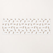 バスセットハウンドドッグヨガ ヨガマット (正面(横))