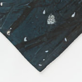 バスセットハウンドドッグローラーコースタークリスマス フリースブランケット (角)