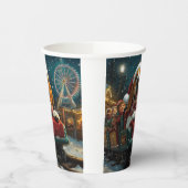 バスセットハウンドドッグローラーコースタークリスマス 紙コップ (左)