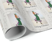 バスセットハウンドビクトリアンアイススケーター ラッピングペーパー (ロールコーナー)