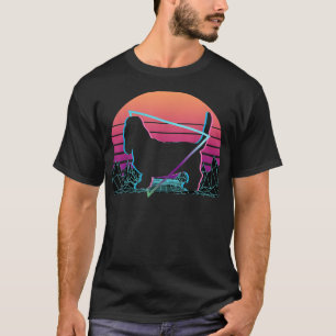 バスセットハウンドレトロ Tシャツ