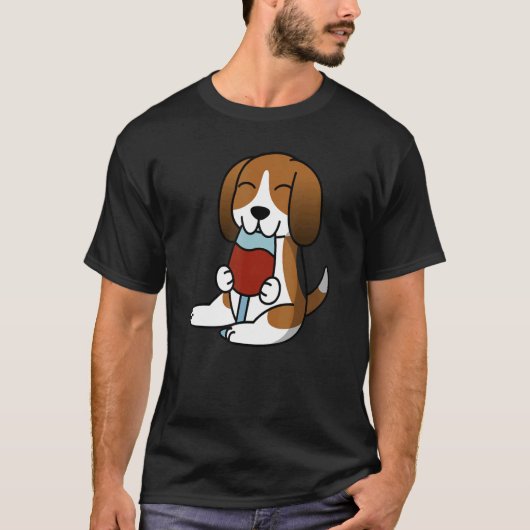 バスセットハウンドワインドッグ Tシャツ (正面)