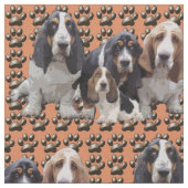 バスセットハウンド生地 ファブリック (クローズアップ)