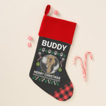 バスセットハウンド醜いパーソナライズされたクリスマスセーター