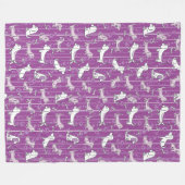 バスセモダンット フリースブランケット (正面(横))