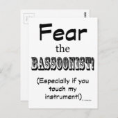 バスソニストを恐れる ポストカード (正面/裏面)