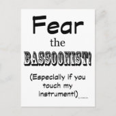 バスソニストを恐れる ポストカード (正面)