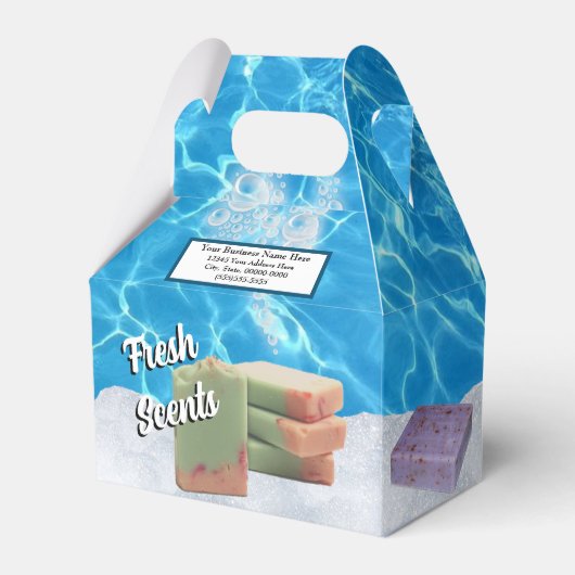 バスソープオーガニックお客様ギフトボックス フェイバーボックス (正面サイド)