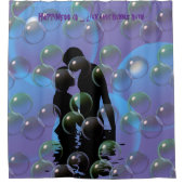 バスタイムおもしろい – 泡 – シャワーカーテン (正面)