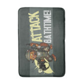 バスタイムを攻撃!SFマリンジンジャーキャットマンガ バスマット (正面縦)