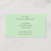 バスタイムキャットトリマー 名刺 (裏面)